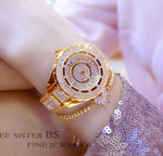 Bling Crystal Luxury Gold Silver Women Watches